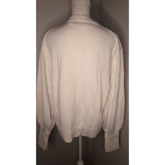 Proenza Shouler designer knit Merino wool plain sweater lg - Picture 8 of 14